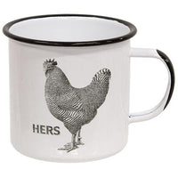 Hers Chicken Enamel Mug - The Fox Decor