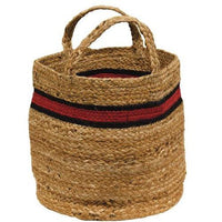 3 Set Bold Striped Jute Containers - The Fox Decor