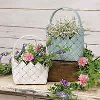 2 Set Pastel Chipwood Easter Baskets - The Fox Decor