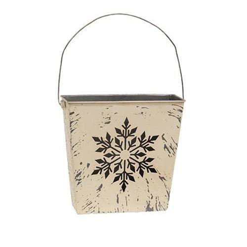 Distressed Metal Snowflake Pocket 3 Asstd - The Fox Decor