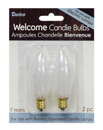 2 pk 7 Watt Frosted Bulbs - The Fox Decor