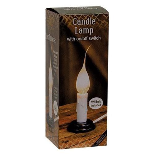 3 Electric Country Candle Lamp White - The Fox Decor