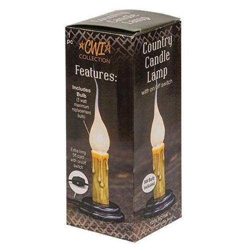 Primitive Electric Candle Lamp 3 - The Fox Decor