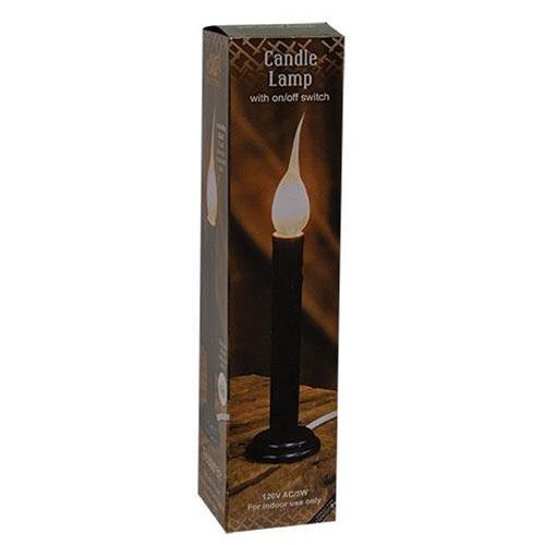 Black Electric Candle Lamp w Silicone Bulb 7 - The Fox Decor