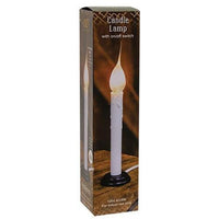 White Electric Candle Lamp w Silicone Bulb 7 - The Fox Decor