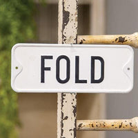 Fold Farmhouse Metal Sign - The Fox Decor