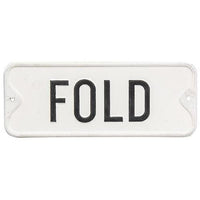 Fold Farmhouse Metal Sign - The Fox Decor