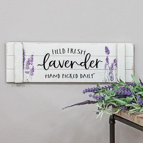 Field Fresh Lavender Hand Picked Wood Sign - The Fox Decor
