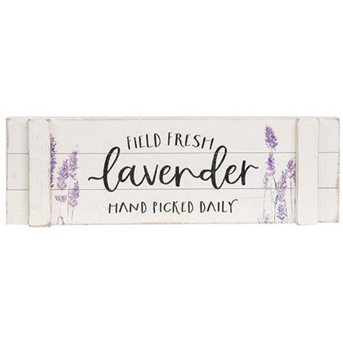 Field Fresh Lavender Hand Picked Wood Sign - The Fox Decor