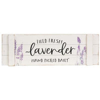 Field Fresh Lavender Hand Picked Wood Sign - The Fox Decor