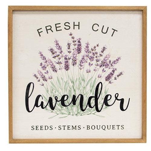 Fresh Cut Lavender Framed Sign - The Fox Decor