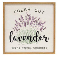 Fresh Cut Lavender Framed Sign - The Fox Decor