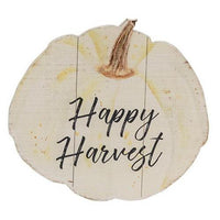 Fall Watercolor Pumpkin Wood Sign 3 Asstd - The Fox Decor