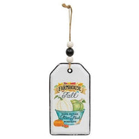 Farmhouse Fall Pumpkins Enamel Beaded Tag - The Fox Decor