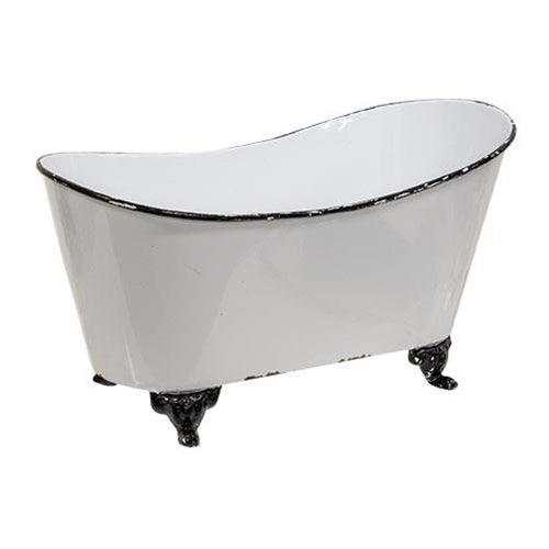 White Metal Bathtub - The Fox Decor