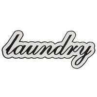 Laundry Black and White Metal Sign - The Fox Decor