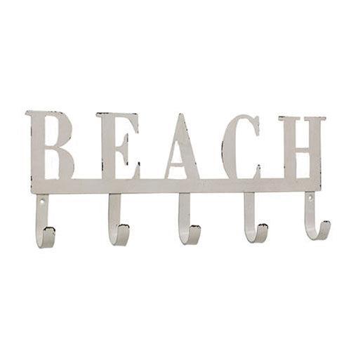 Beach Metal Wall Hook Sign - The Fox Decor