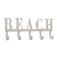 Beach Metal Wall Hook Sign - The Fox Decor