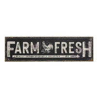 Thumbnail for Farm Fresh Black Distressed Metal Sign - The Fox Decor