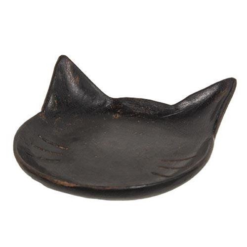 Black Cat Resin Trinket Tray - The Fox Decor