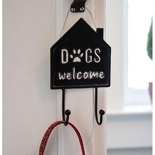 Dogs Welcome House Metal Wall Hook - The Fox Decor