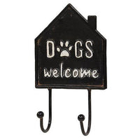 Dogs Welcome House Metal Wall Hook - The Fox Decor