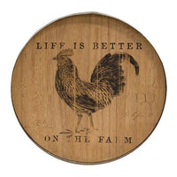 Life is Better On The Farm Chicken Wood Sign - The Fox Decor