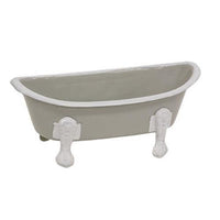 Light Gray Iron Bathtub Soap Dish - The Fox Decor