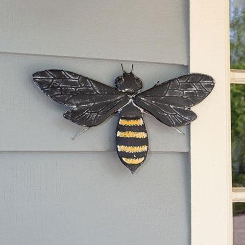Black Bee Metal Wall Decor - The Fox Decor