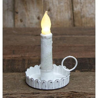 Shabby Chic Scalloped Taper Holder - The Fox Decor