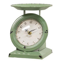 Vintage Green Old Town Scale Clock - The Fox Decor