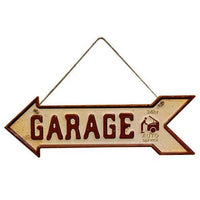 Garage 24hr Auto Service Hanging Metal Sign - The Fox Decor