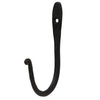 Black Wrought Iron Prairie Hook - The Fox Decor