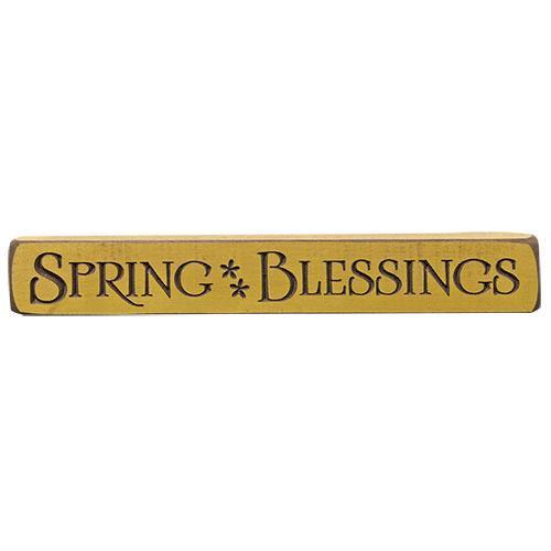 Spring Blessings Engraved Block 12 - The Fox Decor