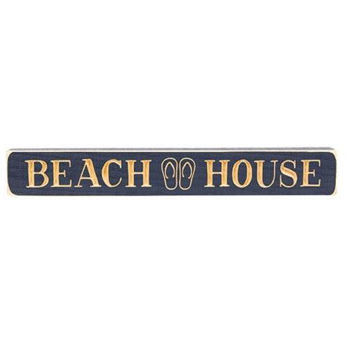Beach House Engraved Block 12 - The Fox Decor