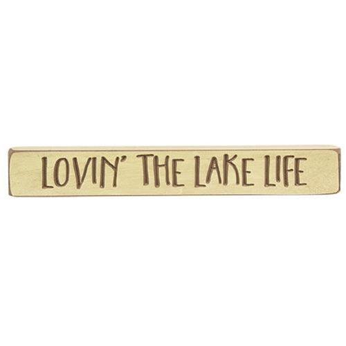Lovin' the Lake Life Engraved Block 12 - The Fox Decor