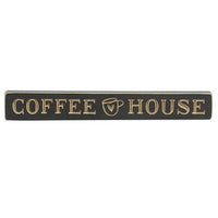 ^^Coffee House w Heart Cup Engraved Block 12 - The Fox Decor