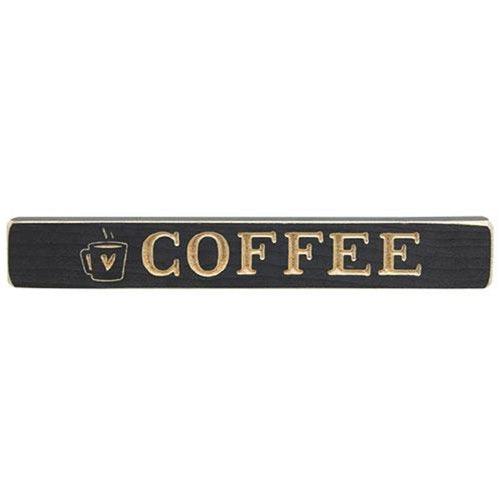 COFFEE w Heart Mug Engraved Block 12 - The Fox Decor