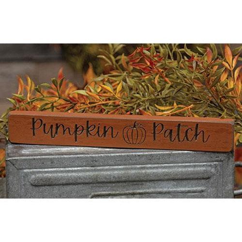 Pumpkin Patch Engraved Block 12 - The Fox Decor