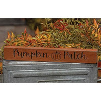 Pumpkin Patch Engraved Block 12 - The Fox Decor