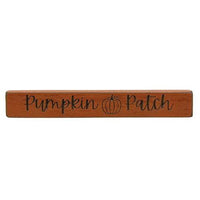 Pumpkin Patch Engraved Block 12 - The Fox Decor