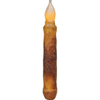 ^^6 Burnt Mustard LED Taper - The Fox Decor
