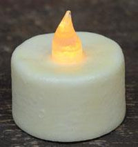 Ivory Timer Tealight - The Fox Decor