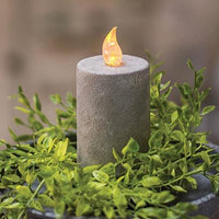 Cement Look Flame Timer Pillar 2 x 3 - The Fox Decor