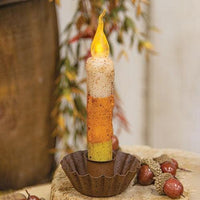 Candy Corn Timer Taper - The Fox Decor