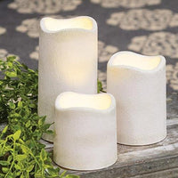 White Cement Timer Pillar-4 - The Fox Decor