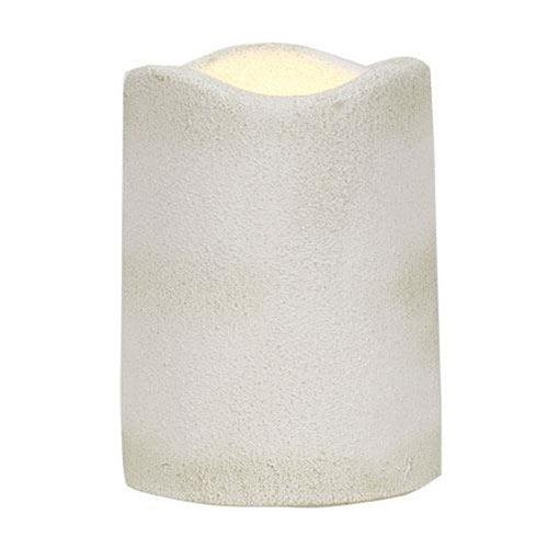 White Cement Timer Pillar-4 - The Fox Decor