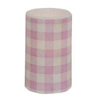 Pink Gingham Check Timer Pillar 3x5 - The Fox Decor
