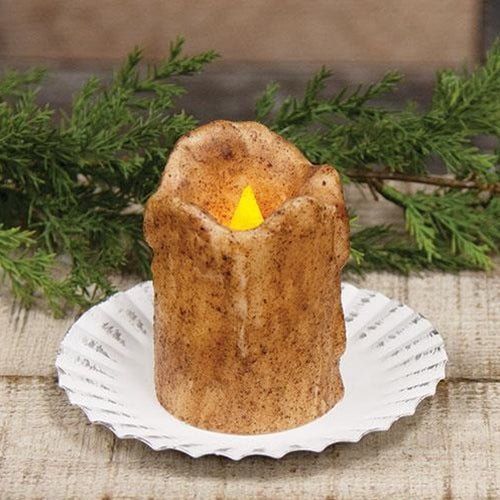 Shabby Chic Fluted Candle Pan 5.5" - The Fox Decor