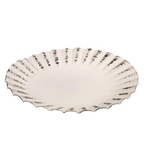 Shabby Chic Fluted Candle Pan 35 - The Fox Decor